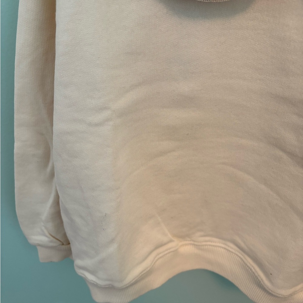 ZARA CONTRAST COLLAR FLORAL SWEATSHIRT - Picture 4 of 7